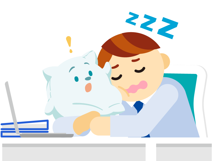 睡眠時無呼吸症候群（SAS）のイメージ